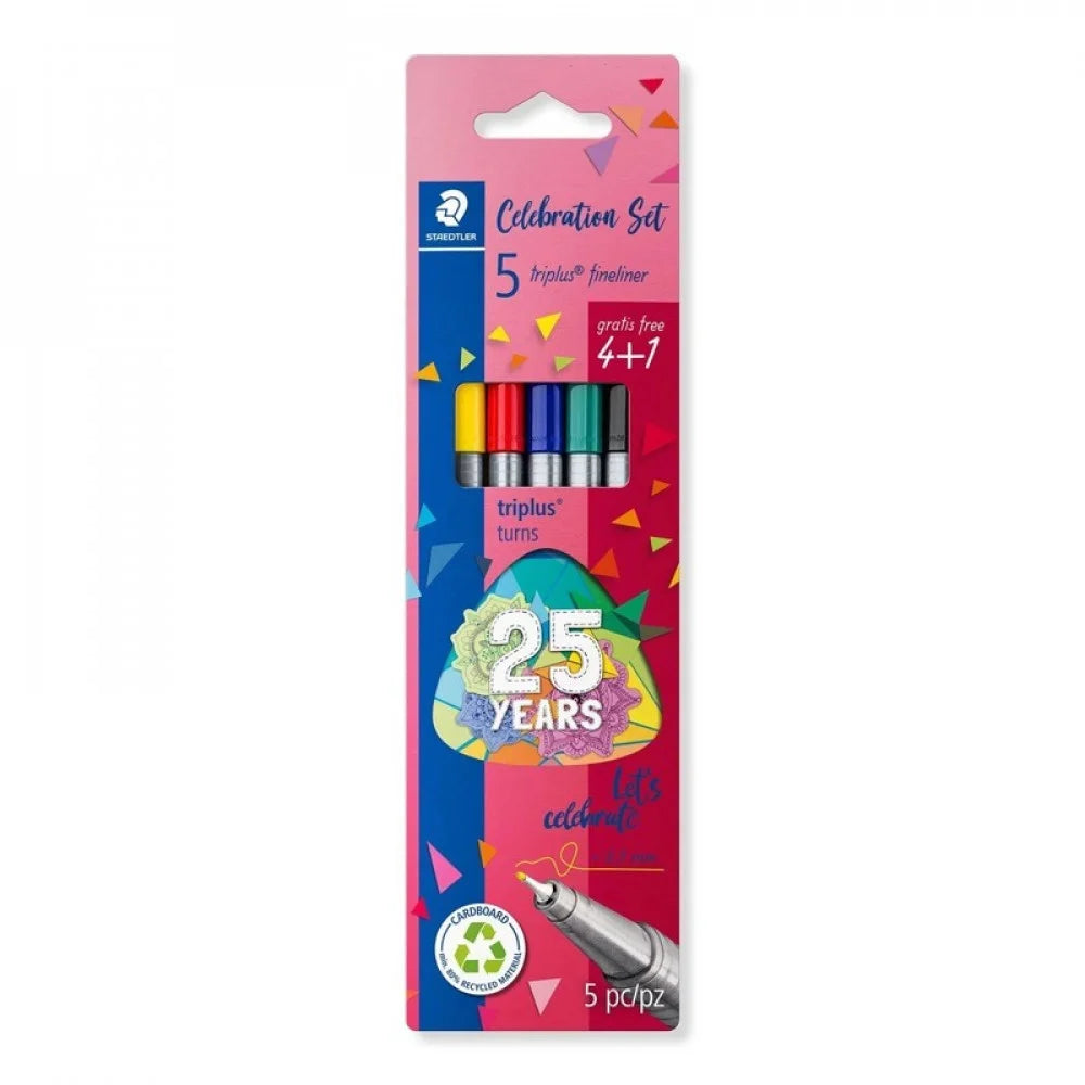 STAEDTLER Triplus Fineliner Set 4+1
