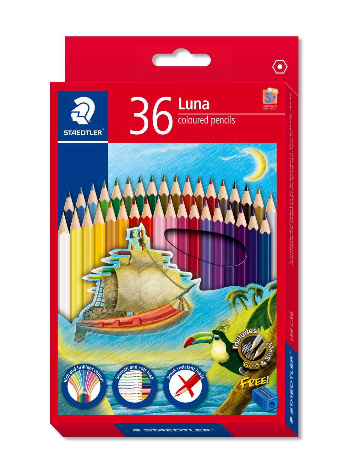 STAEDTLER Luna Colour Pencils 36 Colours Box