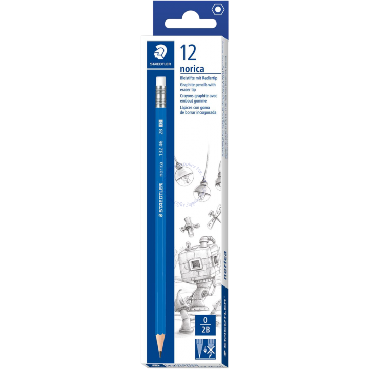 STAEDTLER Norica Pencil with Eraser - 12 Pencils