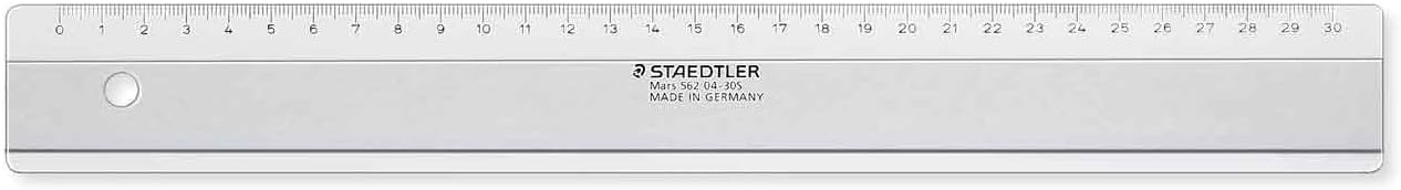 STAEDTLER Mars Plastic Ruler 30 cm / 300 mm
