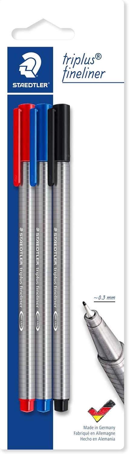 STAEDTLER Triplus Fineliner Set of 3
