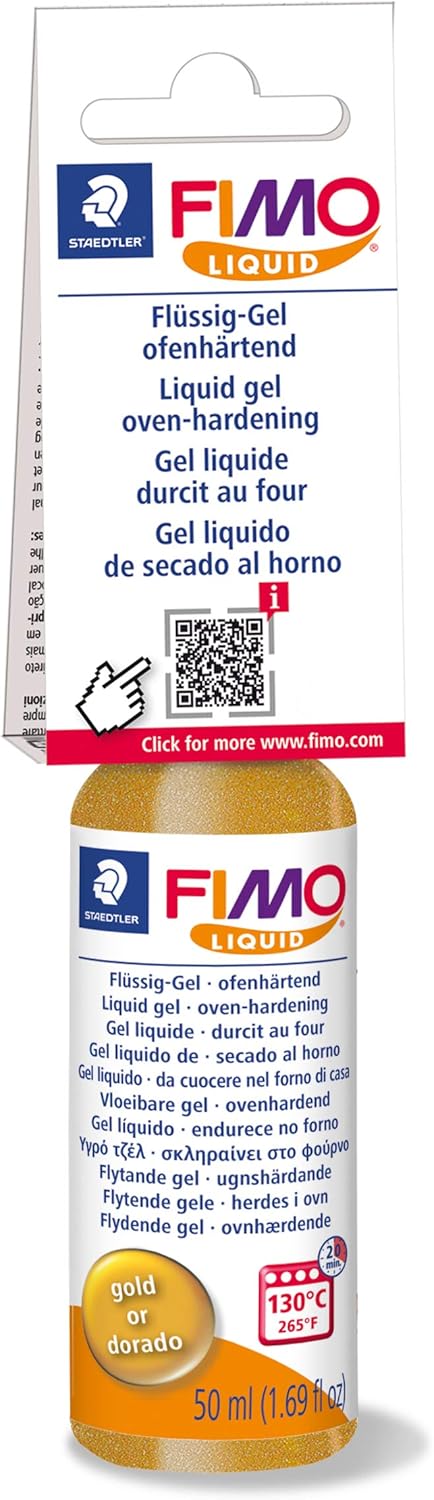 STAEDTLER FIMO Liquid Oven-Bake Decorating Gel - Gold 50ml