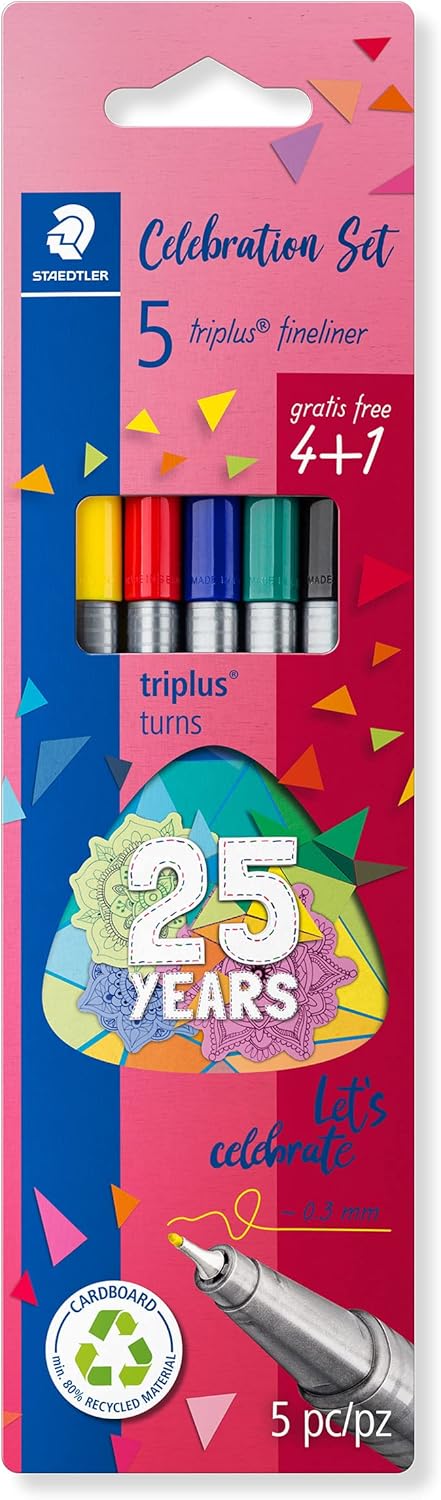 STAEDTLER Triplus Fineliner Set 4+1