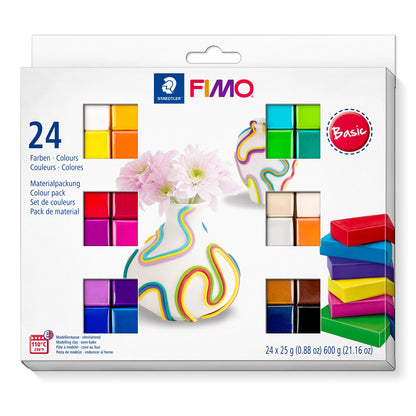 STAEDTLER FIMO Set of 24 - Oven-bake modelling clay