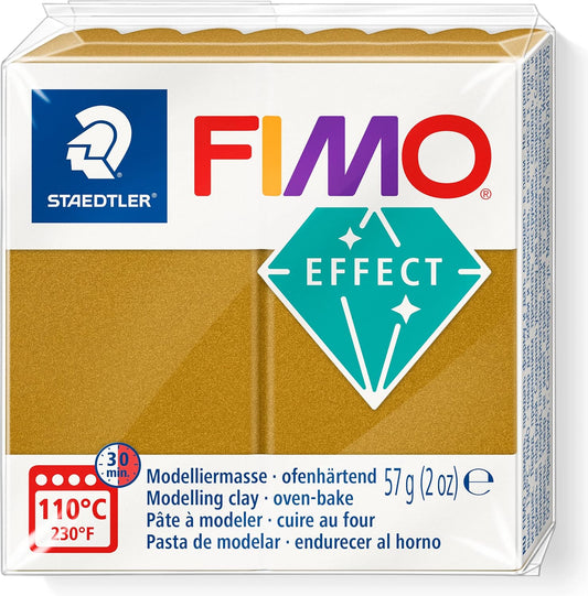 STAEDTLER FIMO Effect Oven-Bake Modelling Clay - Metallic Gold 57g