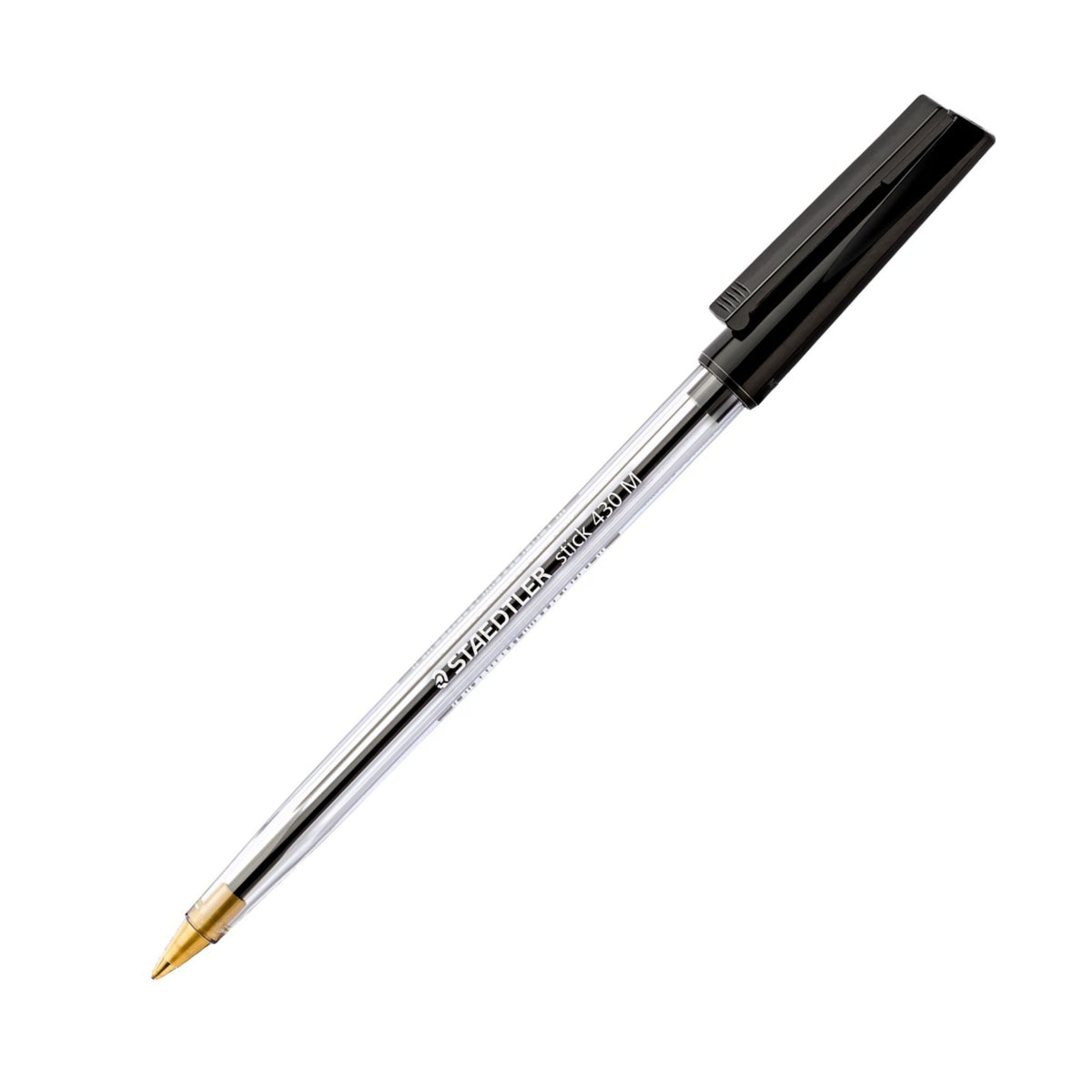 STAEDTLER Ballpoint Pen Plastic Tip - Black - Pack of 5