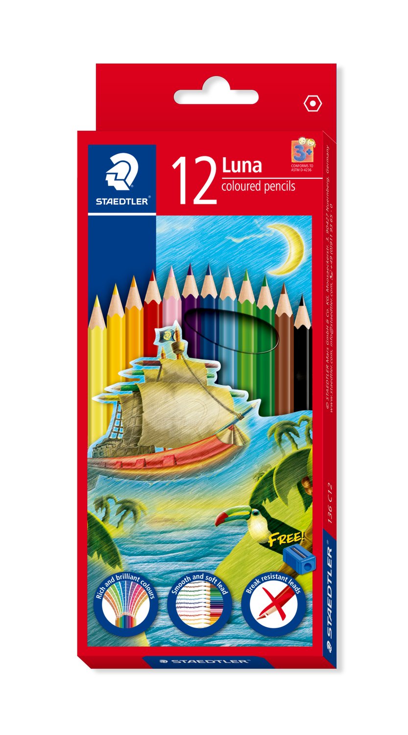 STAEDTLER Luna Colour Pencils 12 Colours Box