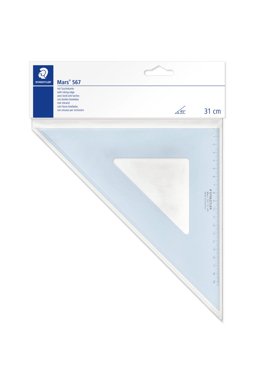 Mars® 567 Set square Single product 45°/45°, length 31 cm