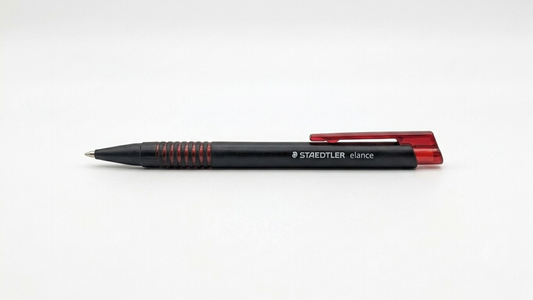 Staedtler Elance 421 25-3 Ballpoint Pen with Metal Clip - Blue Ink